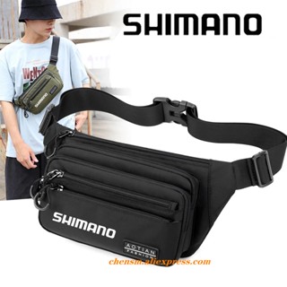 Shimano กระเป๋าคาดเอว ผ้าไนล่อน กันน้ํา เหมาะกับผู้ชาย และผู้หญิง สําหรับขี่จักรยานกลางแจ้ง