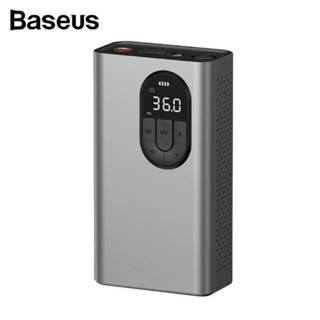 Baseus เครื่องสูบลมไฟฟ้า เครื่องสูบลมยาง Portable Inflator Pump Car Air Compressor เครื่องปั๊มลมไฟฟ้า 2400mAh