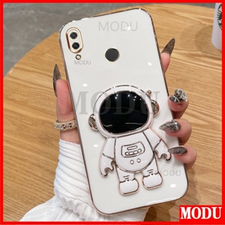 Modu เคสโทรศัพท์มือถือแบบนิ่ม ลายนักบินอวกาศ 3D พร้อมที่ตั้งวาง หรูหรา สําหรับ Huawei Nova 4e P30 Lite Nova 3e P20 Lite