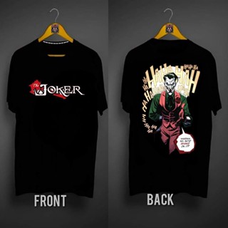 / JOKER V4 วัฒนธรรมวินเทจแรงบันดาลใจผ้าฝ้ายหลวมเสื้อผ้าเสื้อยืดสําหรับผู้ชายเสื้อทีขนาดใหญ่! sUG 1;&lt;_03