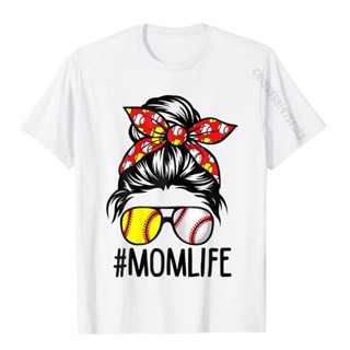 มาใหม่ เสื้อยืดลําลอง ผ้าฝ้าย 100% แขนสั้น พิมพ์ลายดอกไม้ Dy Mom Life เบสบอล สําหรับผู้ชาย คู่รักS-5XL