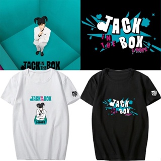  ใหม่เอี่ยมKPOP BTS J-HOPE อัลบั้ม Jack In The Box ผ้าฝ้ายเสื้อยืดผู้ชายและผู้หญิง Plus ขนาดหลวมเสื้อแขนสั้นสไตล์เกา