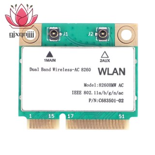 การ์ดเครือข่าย Wifi 1200Mbps 8260Hmw Ac 2.4G+5G Mini Pci-E บลูทูธ 4.2 802.11Ac 867Mbps สําหรับแล็ปท็อป คอมพิวเตอร์