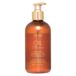 Schwarzkopf Oil Ultime Argan &amp; Barbary Fig Oil-In-Shampoo 300ml. แชมพูเหมาะสำหรับเส้นผมปานกลางถึงผมเส้นใหญ่