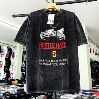 เสื้อวินเทจ ใส่ได้ทั้งชายและหญิง ลายHUSTLE HARD ✅ของแท้100%