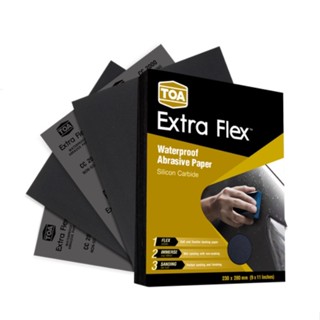 กระดาษทรายน้ำ TOA Extra Flex มีครบทุกเบอร์ (80-2000) กระดาษทราย กระดาษทรายขัดน้ำ กระดาษทรายขัดรถยนต์ กระดาษทรายขัดเหล็ก 80 100 120 180 220 240 320