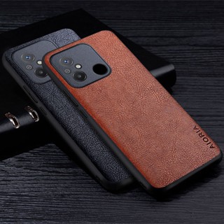 เคสโทรศัพท์มือถือหนัง ลายลิ้นจี่ หรูหรา สําหรับ xiaomi redmi 12c Poco C55 12c