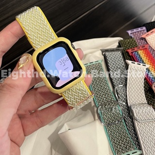 สายนาฬิกาข้อมือไนล่อน สําหรับ Apple Watch Series Ultra 8 7 6 SE 5 4 3 2 1 iWatch ขนาด 49 มม. 41 มม. 45 มม. 44 มม. 42 มม. 40 มม. 38 มม.