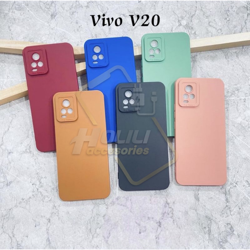 VIVO V20 VIVO V21E VIVO V21 VIVO V23 5G VIVO V25 5G กรณี PRO CAMERASoftcase Pro กล้อง Candy กรณีสี 3