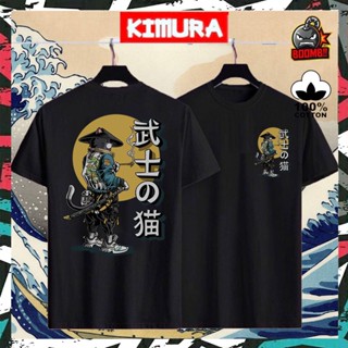  100% PREMIUM COTTON  SAMURAI CAT Cotton Tshirt T Shirt Tee Streetwear Men Women Unisex Baju Lelaki Wanita Perempua_02