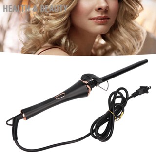 Health &amp; beauty Curling Iron Wand Constant US Plug 100‑110V 39W ลวดหมุนได้ 360° เครื่องม้วนผมเซรามิกบางพิเศษสำหรับใช้ในบ้าน