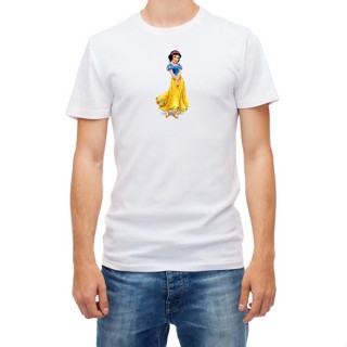 Cartoon  Princess Snow White Short Sleeve White Mens T Shirt R101_03