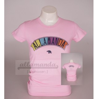 ลด  H05 คอกลม Allamanda  สีชมพูอ่อน No.11 สินค้าของแท้_02