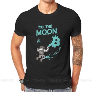 เสื้อยืดคอกลม ผ้าฝ้าย พิมพ์ลายกราฟฟิค Bitcoin Cryptocurrency Bitcoin To The Moon สไตล์ฮาราจูกุ สําหรับผู้ชาย วัยรุ่_09