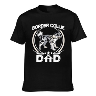 New Arrival Vintage Border Collie Dad Dog Owners Funny MenS T-Shirts Multi-Color Optional_02