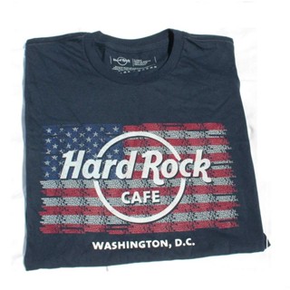 Hard Rock Cafe Washington Dc Usa Flag Logo Repeat City Wear Hrc Hogwarts Sportswear MenS Comfortable Short Sleeve _12