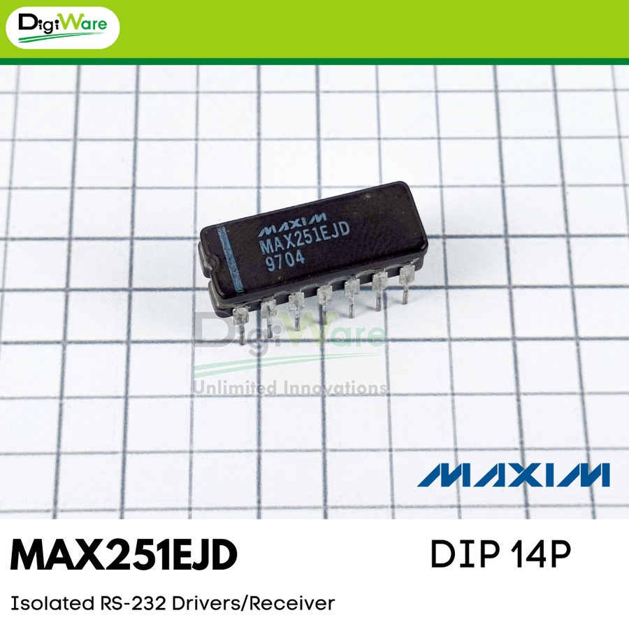 MAX251EJD Isolated RS-232 Driver Receiver DIP 14 Pin
