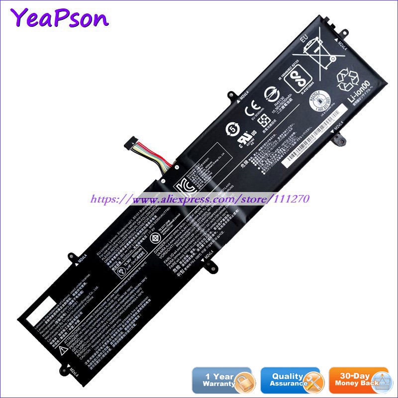 Yeapson L17C4PB1 L17M4PB1 15.36V 5185MAh แบตเตอรี่แล็ปท็อปสำหรับ Lenovo IdeaPad 720S-15IKB V730-15-I