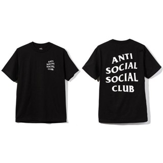 [ ของแท้ ] เสื้อยืด Anti social social club Logo Tee 2 สีดำ แบรนด์สตรีท ของใหม่ พร้อมส่ง