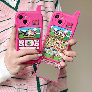 เคสโทรศัพท์มือถือ TPU นิ่ม แบบฝาพับกระจก สําหรับ iphone Case 14 Pro Max 13 Pro Max 12 Pro Max