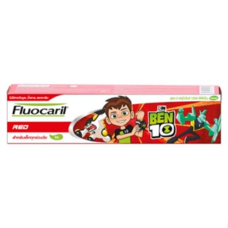 ฟลูโอคารีลยาสีฟันเด็ก2-6ปีเบนเทน25กแดงFLUOCARIL BEN10 KIDS TP 2-6 Y 25G RED