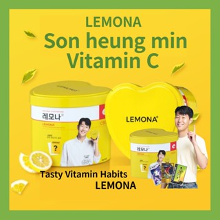 🍋Lemona⚽Son heung min Vitamin C  Lemona  500mg Lemona Heart Case /2g X 70pcs