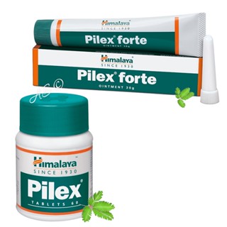 Pilex forte Ointment 30g / Pilex Tablet  60 เม็ด บรรเทาแผลริดสีดวงทวาร