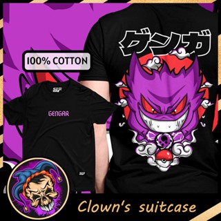 SEF Apparel Anime Series Gengar Pokemon T shirt White 100% Cotton_08