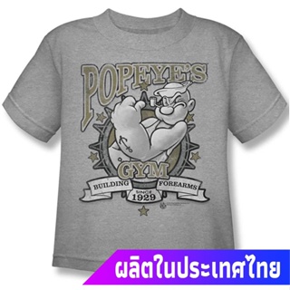 ผ้าฝ้าย 100%ป๊อปอาย 2021 สาว Popeye - Mens Boys Juvy Forearms T-Shirt sale เสื้อยืดผ้าฝ้ายS-3XL_03