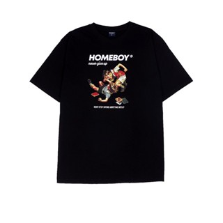 HOMEBOY.V HB.NEVER.GIVE.UP เสื้อยืดทรงโอเวอร์ไซส์