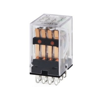 รีเลย์พาวเวอร์แม่เหล็กไฟฟ้า 14 Pin พร้อมไฟแสดงสถานะ Led DC12V AC220V DC24V Mini R