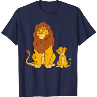 เสื้อยืด The Lion King Young Simba and Mufasa Childrens T-Shirt Fashion Clothing Tops  Girls Distro Character  Pre_05