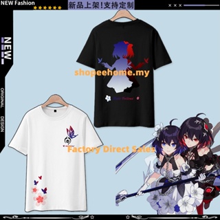 2022 New Anime Honkai Impact 3 Seele Vollerei T Shirt Japanese Anime Mens Loose Womens Casual 3D Printing Short S_02