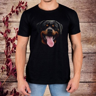 Rottweiler Dog Face T-Shirt Funny Designer Brand Apparel Men Summer Hot Sale Round Neck Design Shirt_04