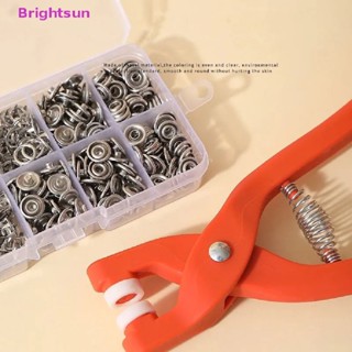 Brightsun ชุดปุ่มสแน็ป พร้อมคีมกด โลหะ สเตนเลส สําหรับงานฝีมือ DIY