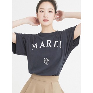 ใหม่ เสื้อยืดลําลอง แขนสั้น คอกลม ผ้าฝ้าย พิมพ์ลาย Mardiis ทรงหลวม อินเทรนด์