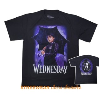 เสื้อยืด wednesday เสื้อoversize ซี่รี่ส์wednesday