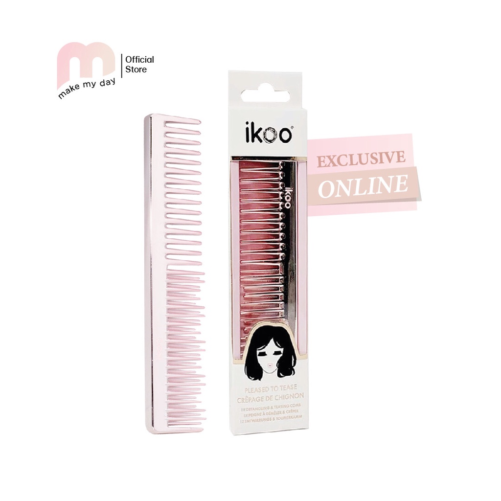 ◆☍ikoo pleased to tease comb หวีเมทาลิค 2 in 1 ช่วยทั้งเพิ่มวอลลุ่ม และสางผมที่พันกัน ลดการหลุดร่วงข