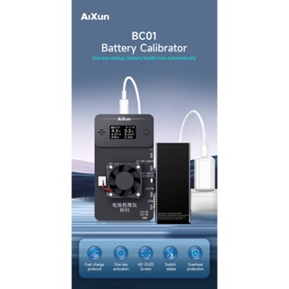 Aixun BC01 เครื่องสอบเทียบแบตเตอรี่ รองรับการชาร์จแบตเตอรี่ และการปล่อยวงจรทดสอบสุขภาพ ทรงกลม เพิ่มความสูง เป็น 100% สําหรับ iPhone 11-14 Series