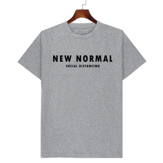 เสื้อยืดผู้ชาย เสื้อยืดลาย NEW NORMAL ลายตรงปก มีเก็บปลายทาง เสื้อยืดผ้านิ่ม