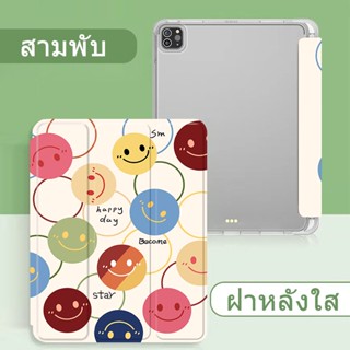 เคสซิลิโคนไอแพดหลังใส ใส่ปากกา สำหรับรุ่นไอแพด Air4/5 10.9 gen6/7/8/9 10.2 9.7 air1/2/3 gen10 2022 TPU เคสใส IPAD CASE