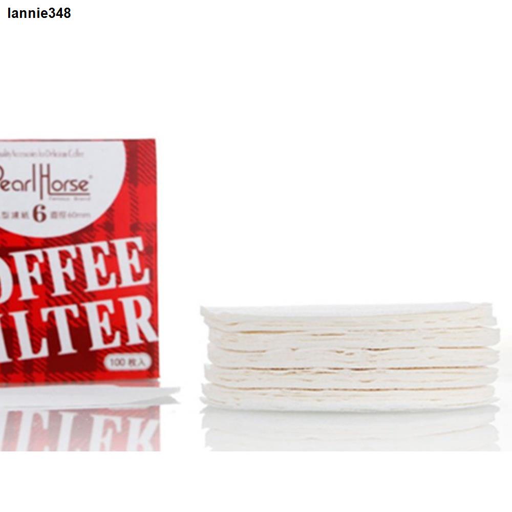 สินค้าเฉพาะจุดกระดาษกรองกาแฟวงกลม 100แผ่น สำหรับหม้อต้มกาแฟ Moka Pot Paper Filter