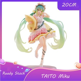 โมเดลฟิกเกอร์ PVC อนิเมะ Taito Wonderland Sleeping Beauty Hatsune Miku ขนาด 20 ซม. ของเล่นสะสม สําหรับเด็ก