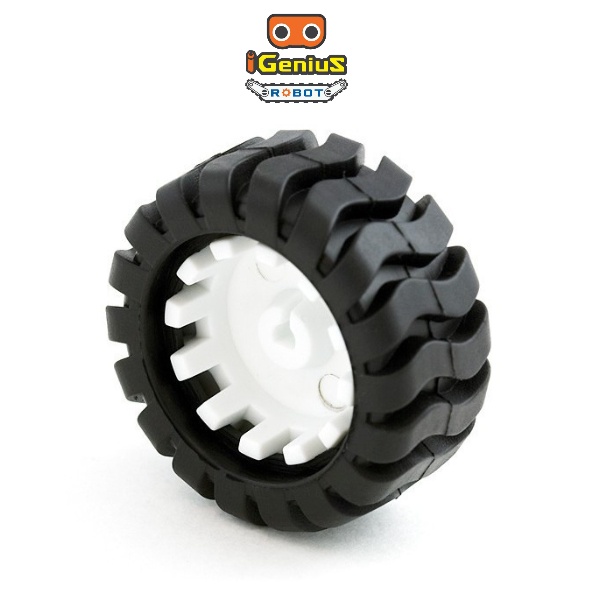 ล้อยาง 1 ล้อ ใช้กับ มอเตอร์ N20 N30 16GA แกน 3 mm D-Shaft Wheel Tire 44MM For DC Gear Motor Coding