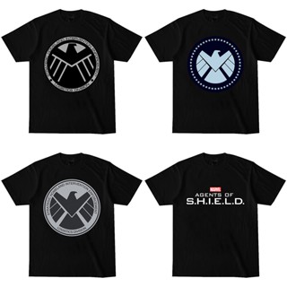 Mingyuan Marvels Agents of S.H.I.E.L.D. เสื้อยืด คอกลม สีดํา สีขาว สําหรับผู้ชาย และผู้หญิง