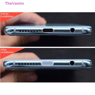 Thevantin 10 ชิ้น Type-C ปลั๊กกันฝุ่น USB พอร์ตชาร์จ ตัวป้องกัน ซิลิโคน สําหรับโทรศัพท์ อุปกรณ์เสริม สินค้าที่ดี