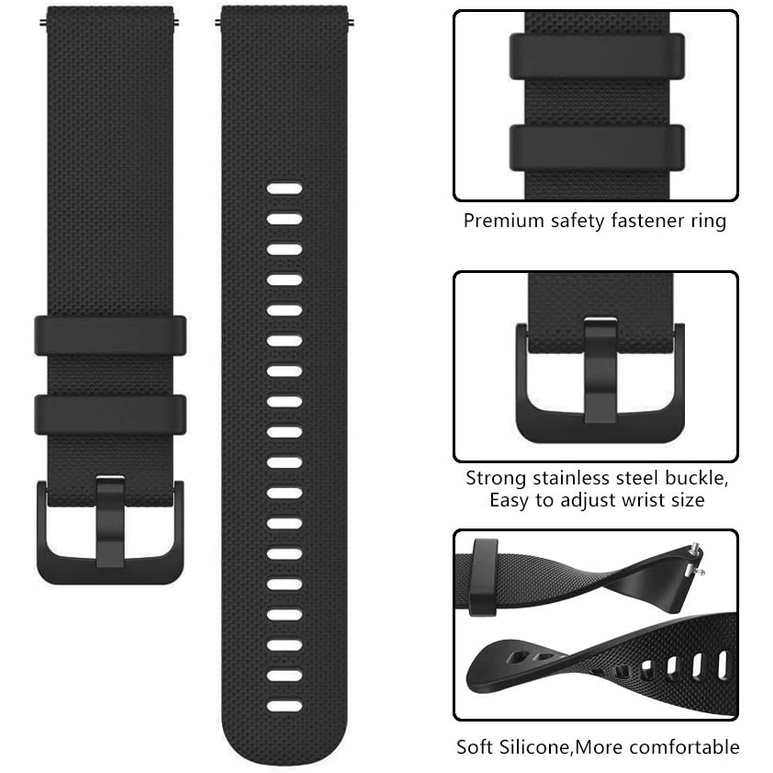 สายนาฬิกาข้อมือซิลิโคน สําหรับ Garmin Forerunner 255 255s Music