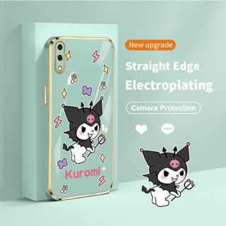 เคสโทรศัพท์ซิลิโคน TPU แบบนิ่ม ลายคิตตี้ ชุบไฟฟ้า สําหรับ Samsung Galaxy A01 A02 A02S F02S M02 M02S