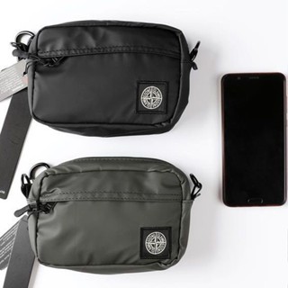 STONE ISLAND พร้อมส่ง กระเป๋าคาดเอว หนัง Pu ขนาดเล็ก สไตล์ฮิปฮอป แฟชั่นสําหรับผู้ชาย และผู้หญิง