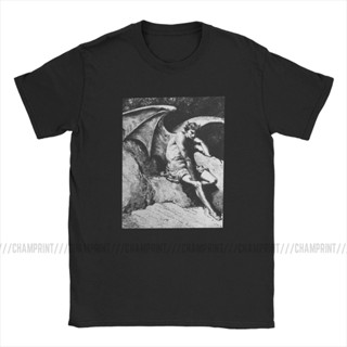 ℗Lucifer Mens T Shirts Black Satan Demon Devil Novelty T-Shirt Popular wild cool tops_03